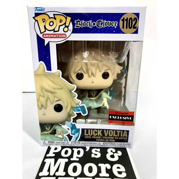Funko Pop! Black Clover: Luck Voltia 1102 Exclusive Vinyl Figure W/ Protector - Picture 2 of 12